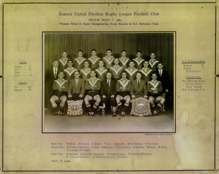 Eastern Untied Districts Rugby League Senior Team 1962
